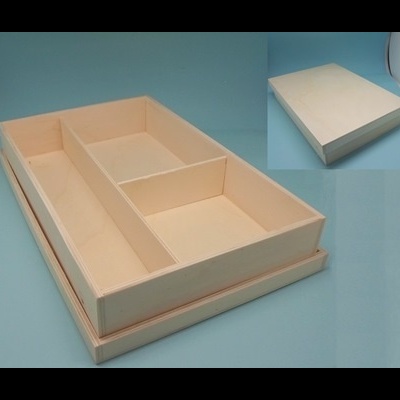 Caixa baptizado c/tampo de encaixe 25x37x6,5cm 9776