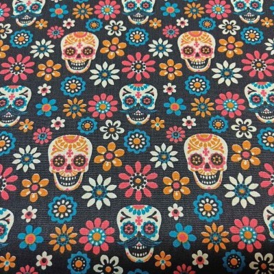 TECIDO FABRICART CAVEIRAS T1300