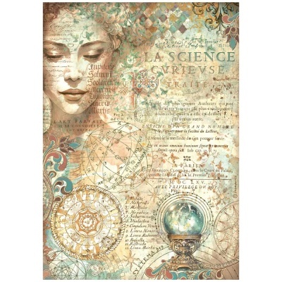 Papel de arroz Stamperia Fortune face  DFSA 4871