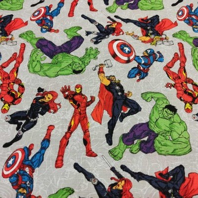 Tecido MARVEL SUPER HEROES