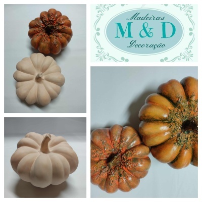 Abóbora pequena chacota 19x13cm  ABPQ