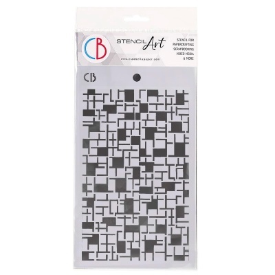 Stencil 12,5x20cm Crossword  CIAO BELLA  MS009