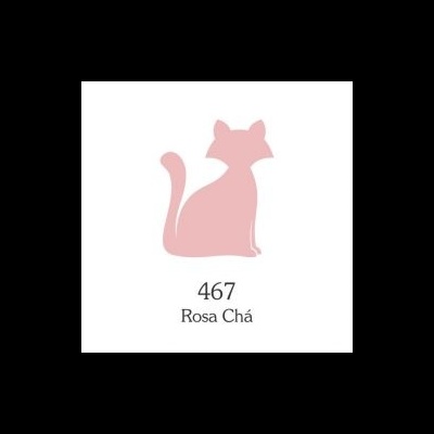 TINTA TECIDO GATO PRETO 40ML 467 Rosa chá