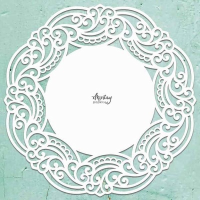 Chippies decor 30,5x30,5 Lacey wreath mt-chip2-d16