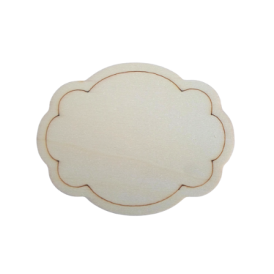 Placa recortada média 8x10cm  98416.2