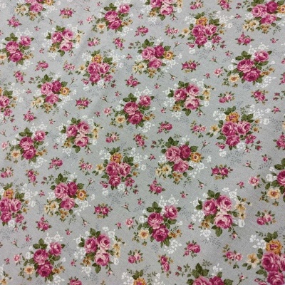 Tecido Quilt Gate "Old Rose" 41801-1D Rosas Bordeaux/Rosa velho