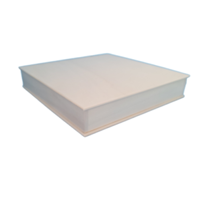 Caixa chopo  24x24cmx4,5cm -  Quadricula de 4x4cm 9441