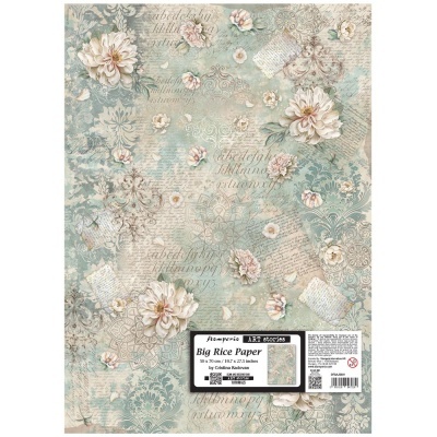 Papel Arroz  50X70cm - peony - 50x70cm DFSAJB 001