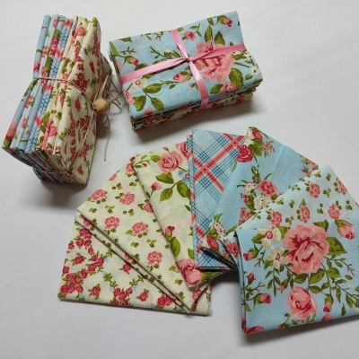 Conjunto de 7 FQ "Floral" c/50x55cm cada 240412A