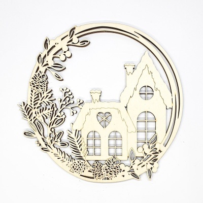 Coroa Natal 30x30cm madeira 70001 106