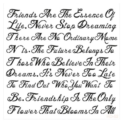 Stencil HOME DECOR MIDI 25x25cm Marca: CADENCE Referencia: HDM52