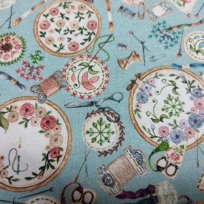 Tecido R.K. "Make it sew"  RK22703