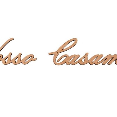 PALAVRA "O NOSSO CASAMENTO" 19X3,2X0,3cm MDF 74782