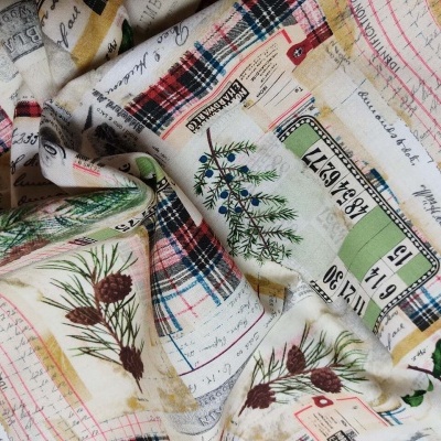 Tecido FreeSpirit Tim Holtz Holidays Past PWTH 197