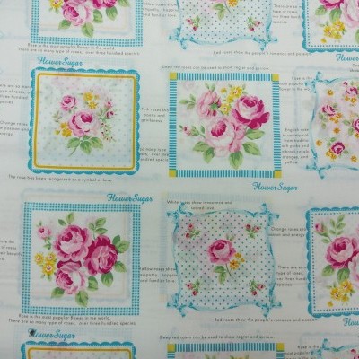 TECIDO LECIEN FLOWER SUGAR FLORES BLC05 745901-70 T1663