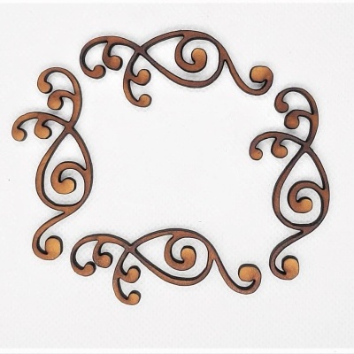 Aplicação / Cantoneira mdf 10 5,5x2,5cm  2189