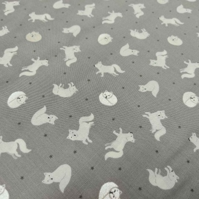 TECIDO LEWIS & IRENE Small things-Polar animals Cinza T1701