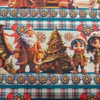 Tecido Igaratinga barrado Natal T 3437