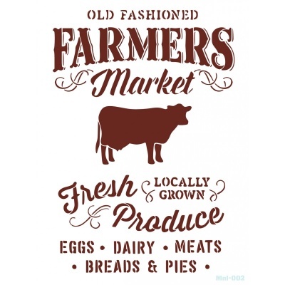 MISS STENCILS 28x21cm MNL002