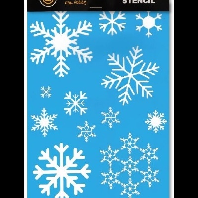 Stencil Flocos de Neve 20x30  80527