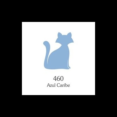 TINTA TECIDO GATO PRETO 40ML 460 Azul caribe