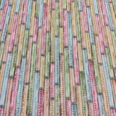 TECIDO MAYWOOD STUDIO "MEASURE TWICE" BY KRIS LAMMERS 9892 T1539