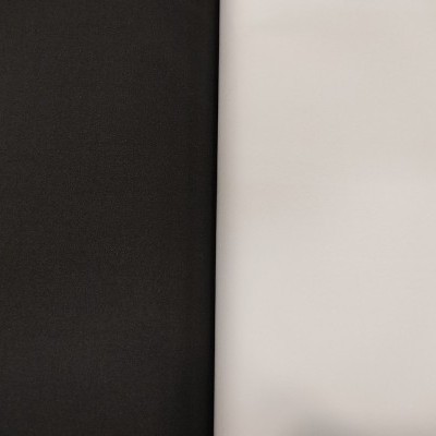 Duas superfícies lisas, preta e branca lado a lado