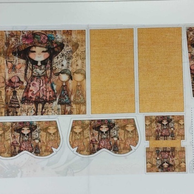 Tecido "Whish" painel Boneca FC1451