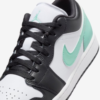Ténis Nike Air Jordan One Low White Black Green
