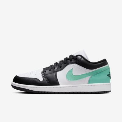 Ténis Nike Air Jordan One Low White Black Green