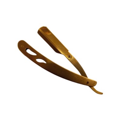 Navalha de Alumínio Dourada