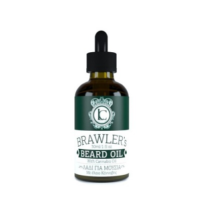 Frasco de óleo para barba BRAWLER'S BEARD OIL com conta-gotas