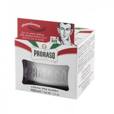 Creme Pré Shave Proraso 100ml - Chá Verde e Aveia