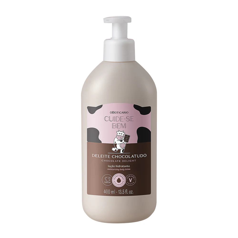 Loção Hidratante Corporal Cuide-se Bem Deleite Chocolatudo 400ml | O Boticário