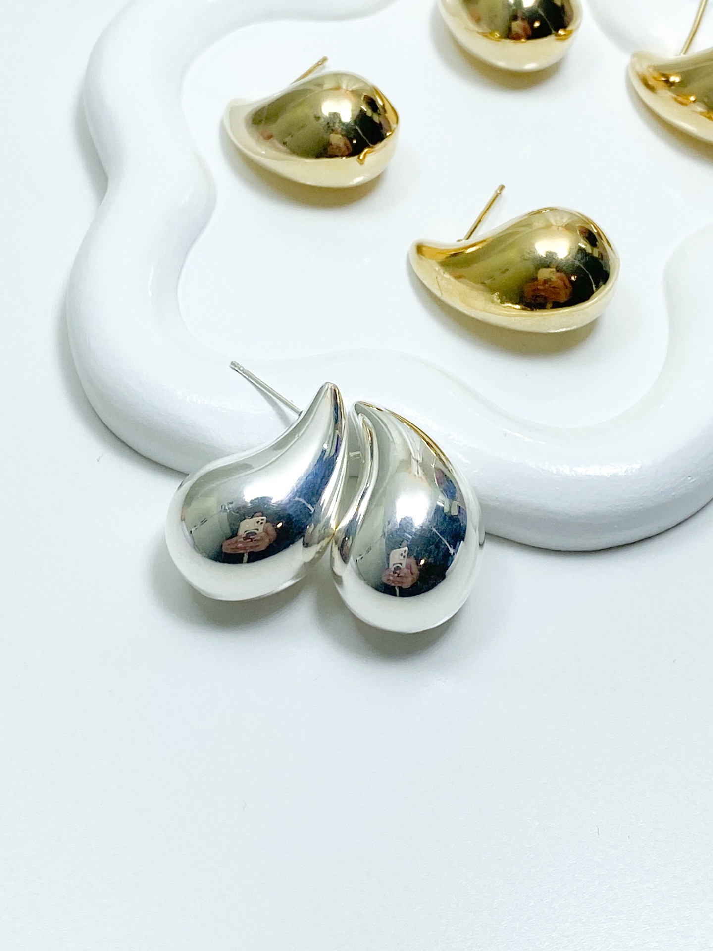 Brinco&#x20;Gota&#x20;-&#x20;Inspira&#x00E7;&#x00E3;o&#x20;-&#x20;Banhado&#x20;Prata&#x20;925