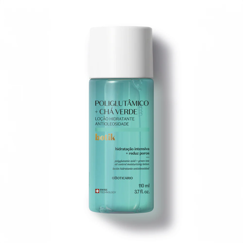 Loção Hidratante Antioleosidade Poliglutâmico + Chá Verde Botik 110ml | O Boticário