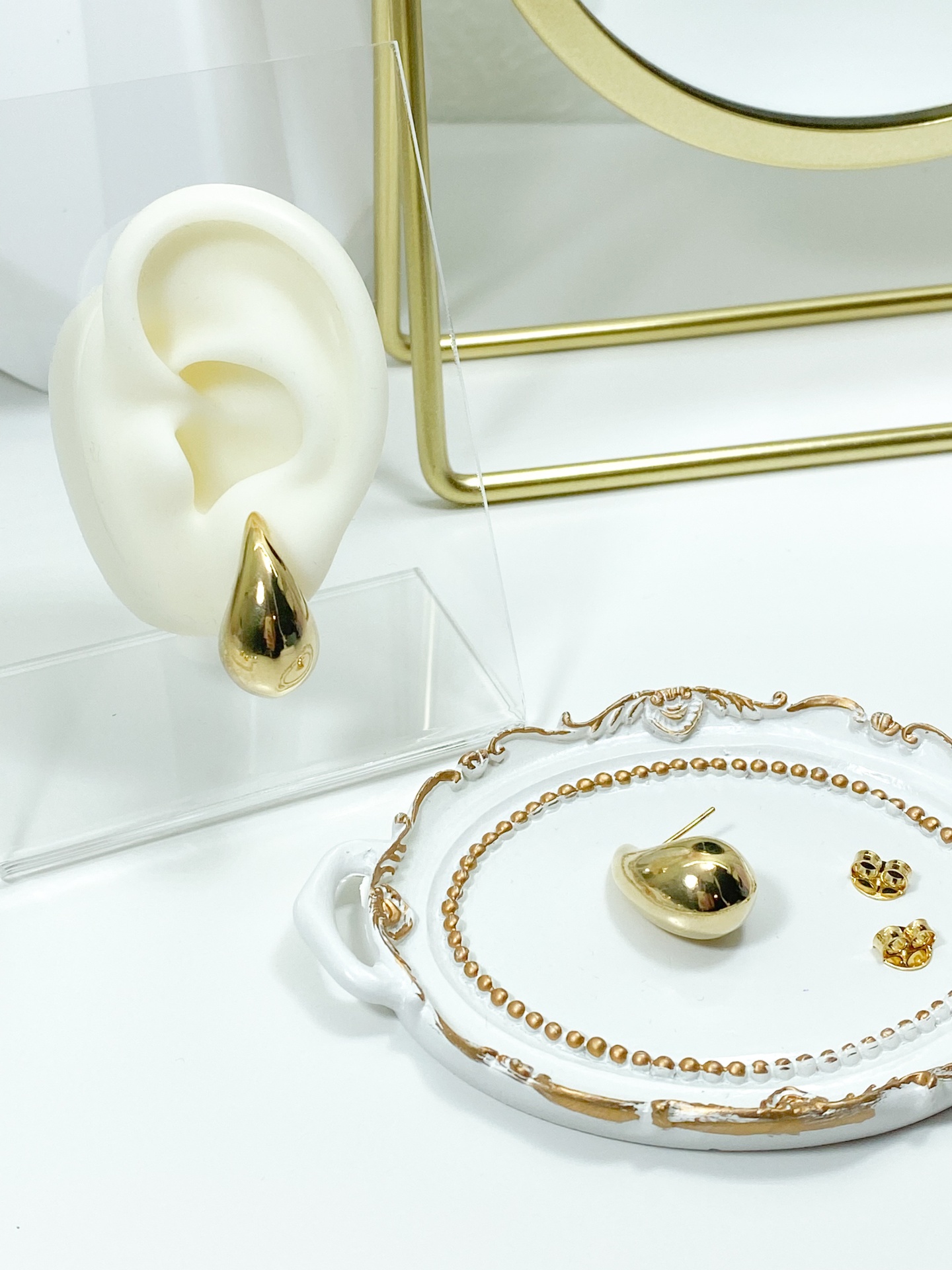Brinco Gota - Inspiração - Banhada Ouro 18k