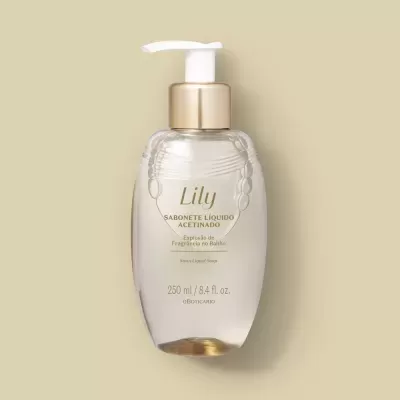 Sabonete&#x20;L&#x00ED;quido&#x20;Acetinado&#x20;Lily&#x20;250ml&#x20;&#x7C;&#x20;O&#x20;Botic&#x00E1;rio