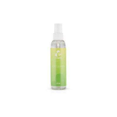 Frasco de spray transparente com rótulo verde claro e texto 'DUALCLEANER' 150 ml