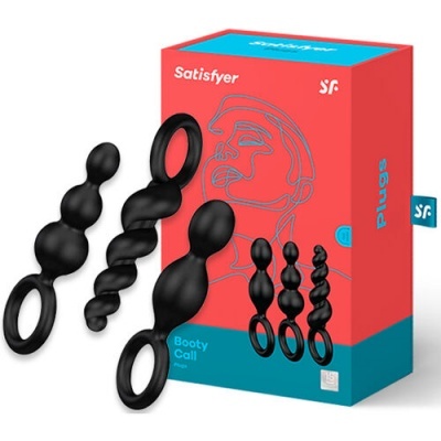 SATISFYER ANAL PLUGS SET 3PCS