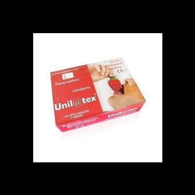 UNILATEX PRESERVATIVOS ROJOS/FRESA 144 UDS
