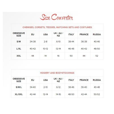 OBSESSIVE 838-COR-3 CORSET E TANGA