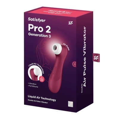 SATISFYER PRO 2 GEN 3 LIQUID AIR TECHNOLOGY SUCÇÃO E VIBRAÇÃO