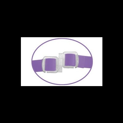 Cinto de criança lilás com fivela de plástico transparente