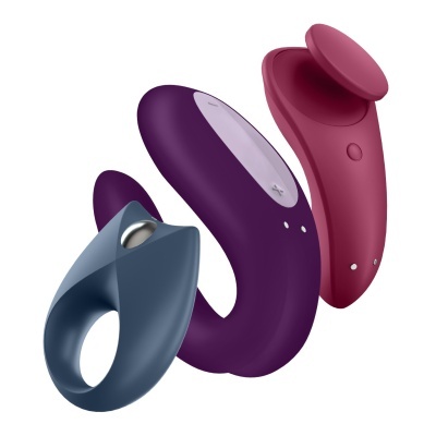 VIBRADORES PARTNER BOX 3 SATISFYER c/APP