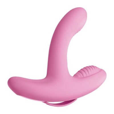 Produto rosa de silicone com formas anatómicas curvas e texturizadas