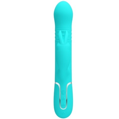 COALE RABBIT VIBRATOR PEARLS AQUA GREEN
