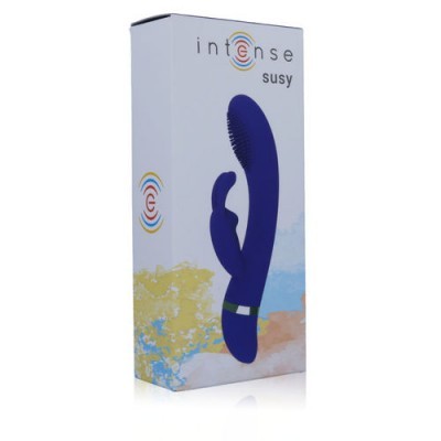 Embalagem de vibrador azul escuro Intense Susy