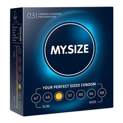 MY SIZE NATURAL LATEX CONDOM 53MM