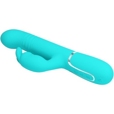 COALE RABBIT VIBRATOR PEARLS AQUA GREEN